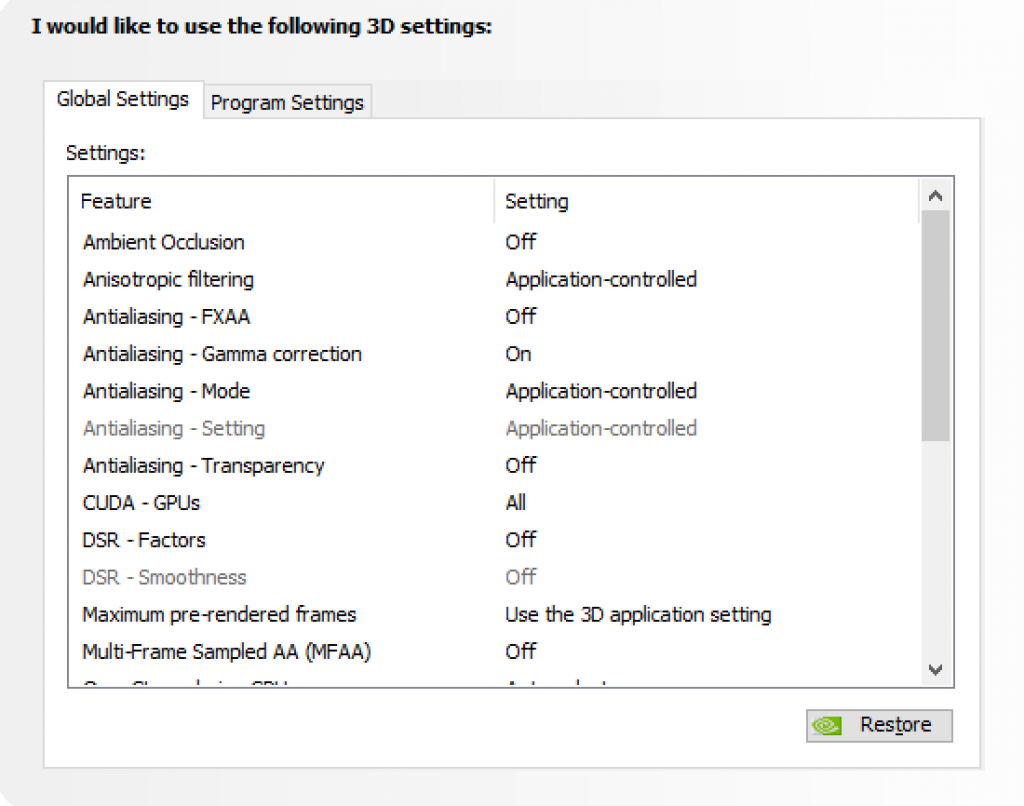 Global settings. Maximum pre-rendered frames что это. сглаживание гамма коррекция nvidia что это. тройная буферизация nvidia. ambient settings civil.